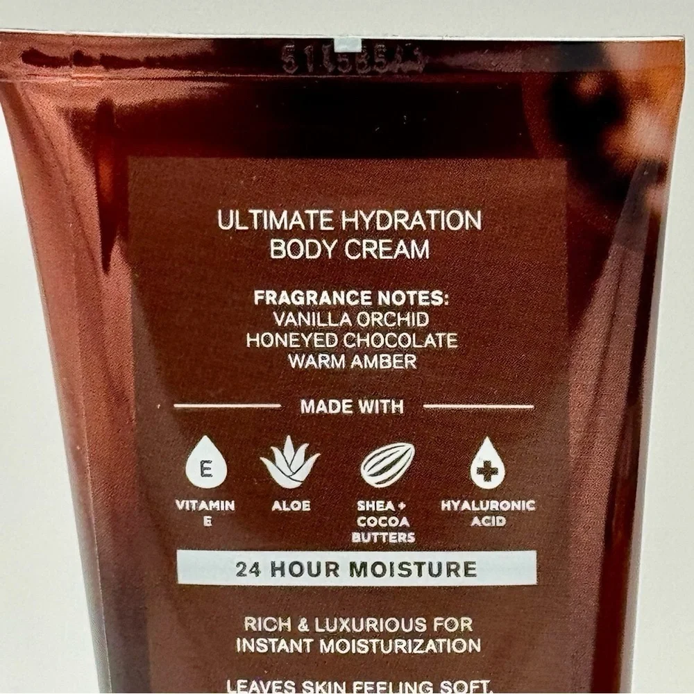 Bath and Body Works Chocolate Amber Body Wash & Cream Lotion Set NWT